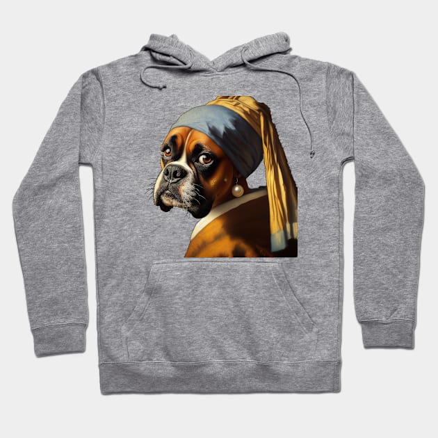 Boxer with the pearl earing Hoodie by oscargml